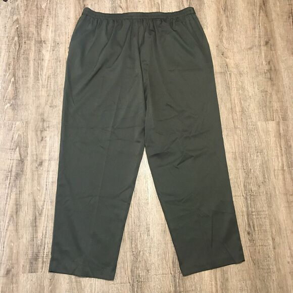 C.B. Collections Pull On Green Dress Pants ~ Sz 22W ~ High Rise ~ 29" Inseam - Picture 6 of 6